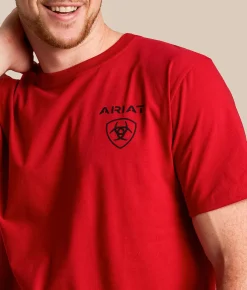 Ariat Hex Diamond T-Shirt Scarlet Sage Clearance
