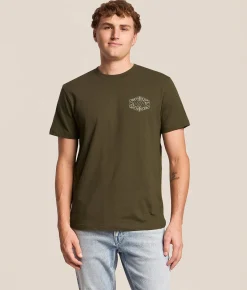 RVCA Hex Filigree T-Shirt Fatigue Sale