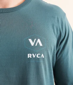 RVCA Hex Life T-Shirt Duck Blue Standard Sale