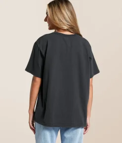 Wrangler® Hey Cowgirl Oversized T-Shirt Black Beauty Acid Wash Online