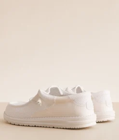 White Crow HEYDUDE™ Wally Stitch Geo Shoe White Discount