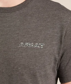 Tops|Graphic T-Shirts | Ariat Hidden Tigers Camo T-Shirt Heather Brown