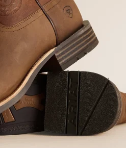Shoes | Ariat Highland Toughstock Leather Cowboy Boot Distressed Brown Tr Brown