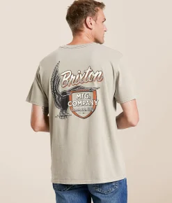 Tops|Graphic T-Shirts | Brixton Highline T-Shirt Cinder Worn Wash