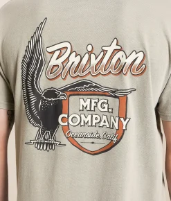 Tops|Graphic T-Shirts | Brixton Highline T-Shirt Cinder Worn Wash