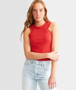 Tops | FITZ + EDDI High Neck Tank Top Flowering Ginger