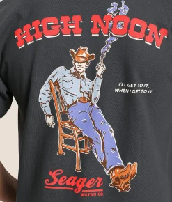 Tops|Graphic T-Shirts | Seager High Noon T-Shirt Vintage Black