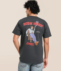 Tops|Graphic T-Shirts | Seager High Noon T-Shirt Vintage Black