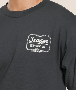 Tops|Graphic T-Shirts | Seager High Noon T-Shirt Vintage Black