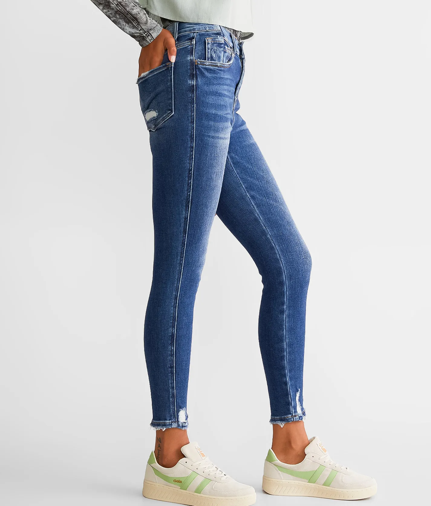 Flying Monkey High-Rise Ankle Skinny Stretch Jean Pampered Discount