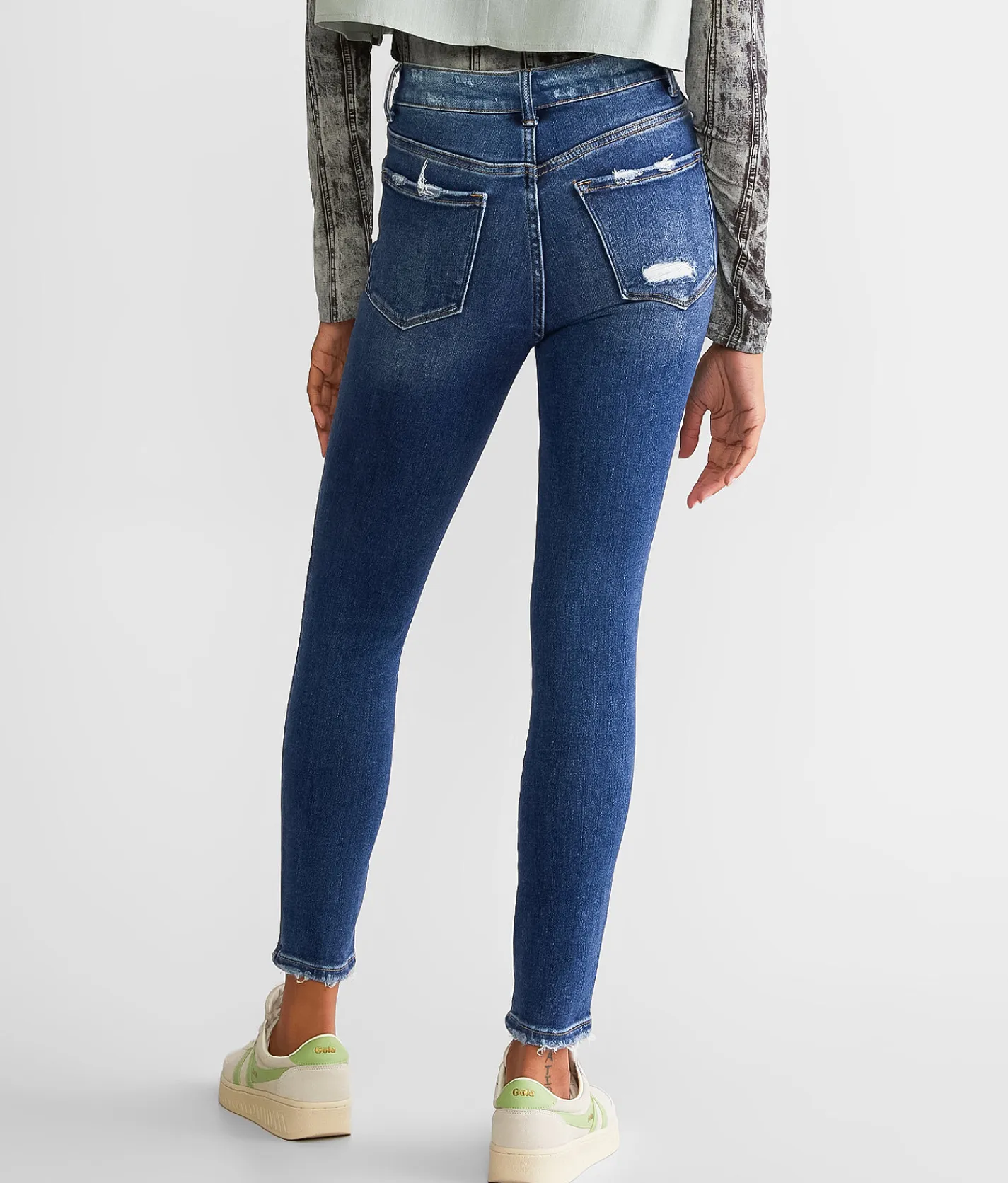 Flying Monkey High-Rise Ankle Skinny Stretch Jean Pampered Discount