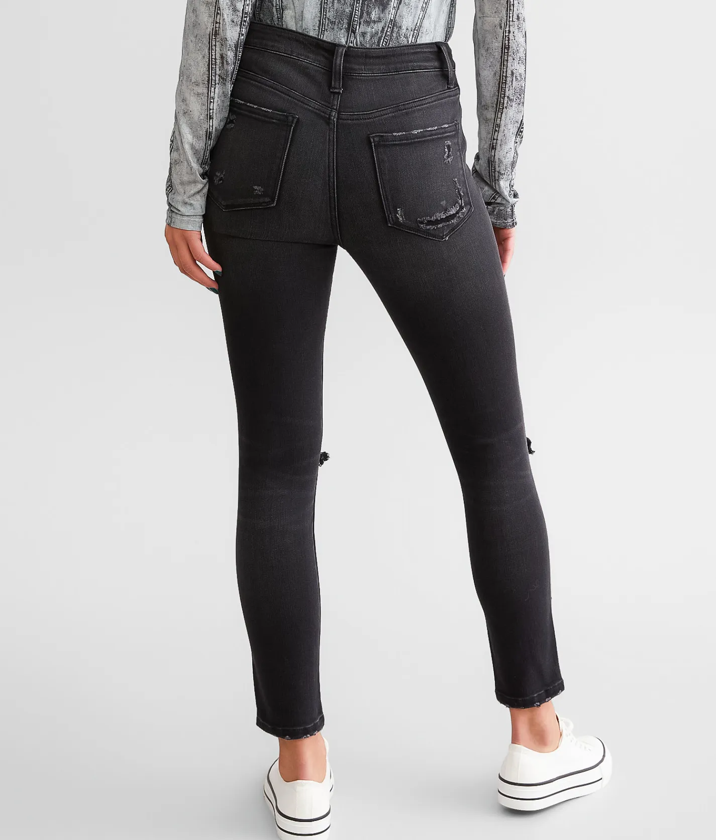 Flying Monkey High Rise Ankle Skinny Stretch Jean Thriving Outlet