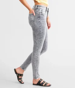 Flying Monkey High Rise Ankle Skinny Stretch Jean Bee Balm