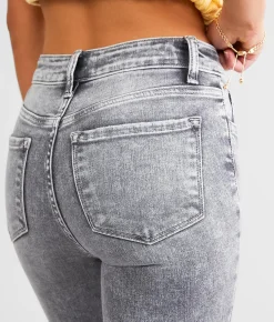 Flying Monkey High Rise Ankle Skinny Stretch Jean Bee Balm