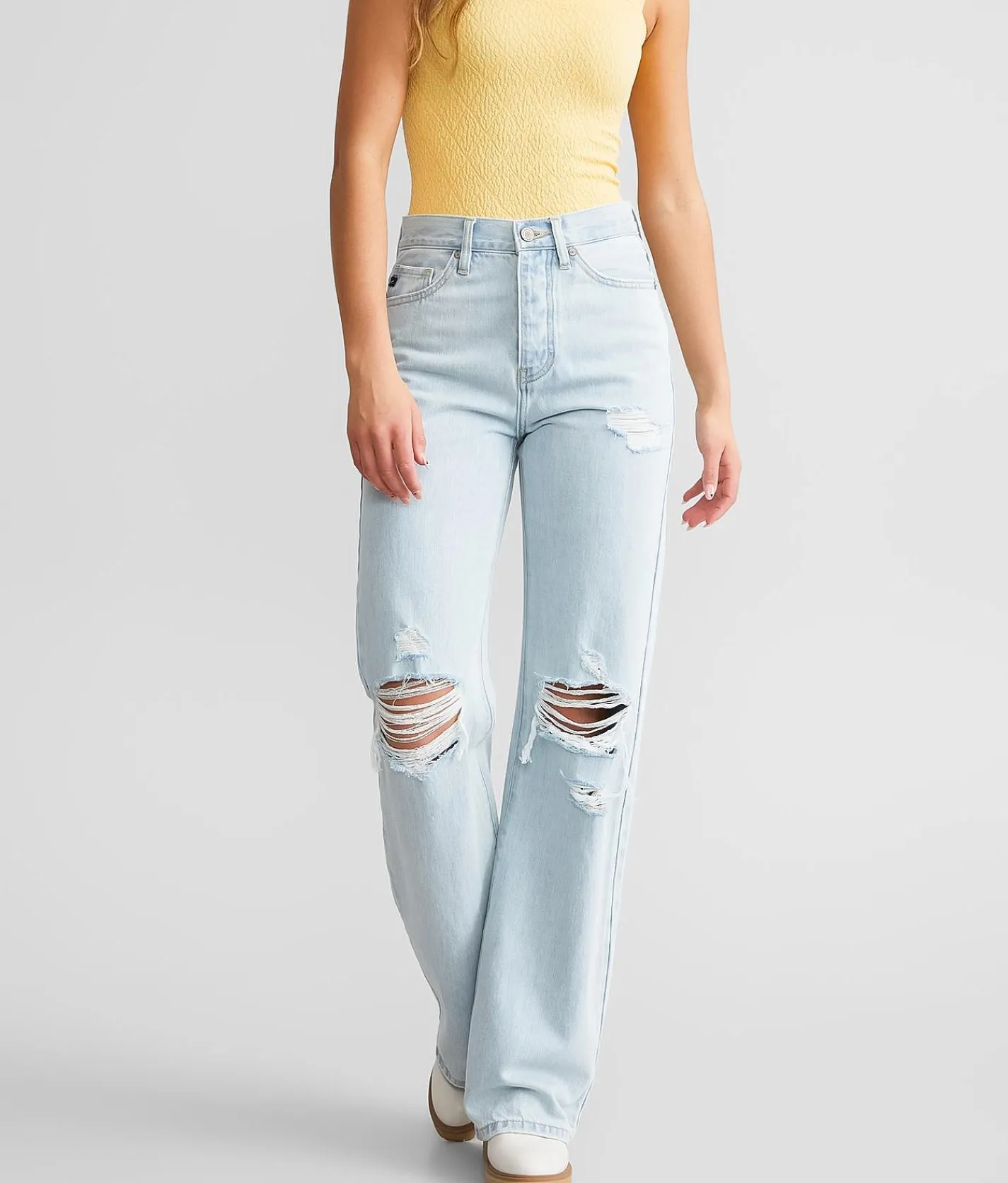 Jeans|Bottoms | KanCan High Rise 90's Flare Jean Light
