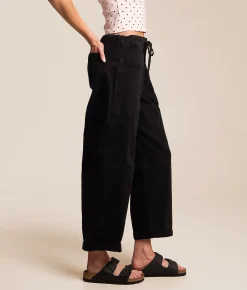 Risen High Rise Barrel Stretch Cuffed Pant Black Online