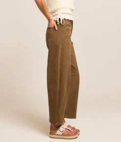 Jeans|Bottoms | Flying Monkey High Rise Barrel Stretch Jean Coffee