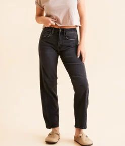 Jeans|Bottoms | Flying Monkey High Rise Barrel Stretch Jean Relief