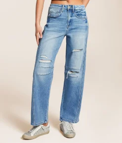 Flying Monkey High Rise Barrel Stretch Jean Liveliness Sale