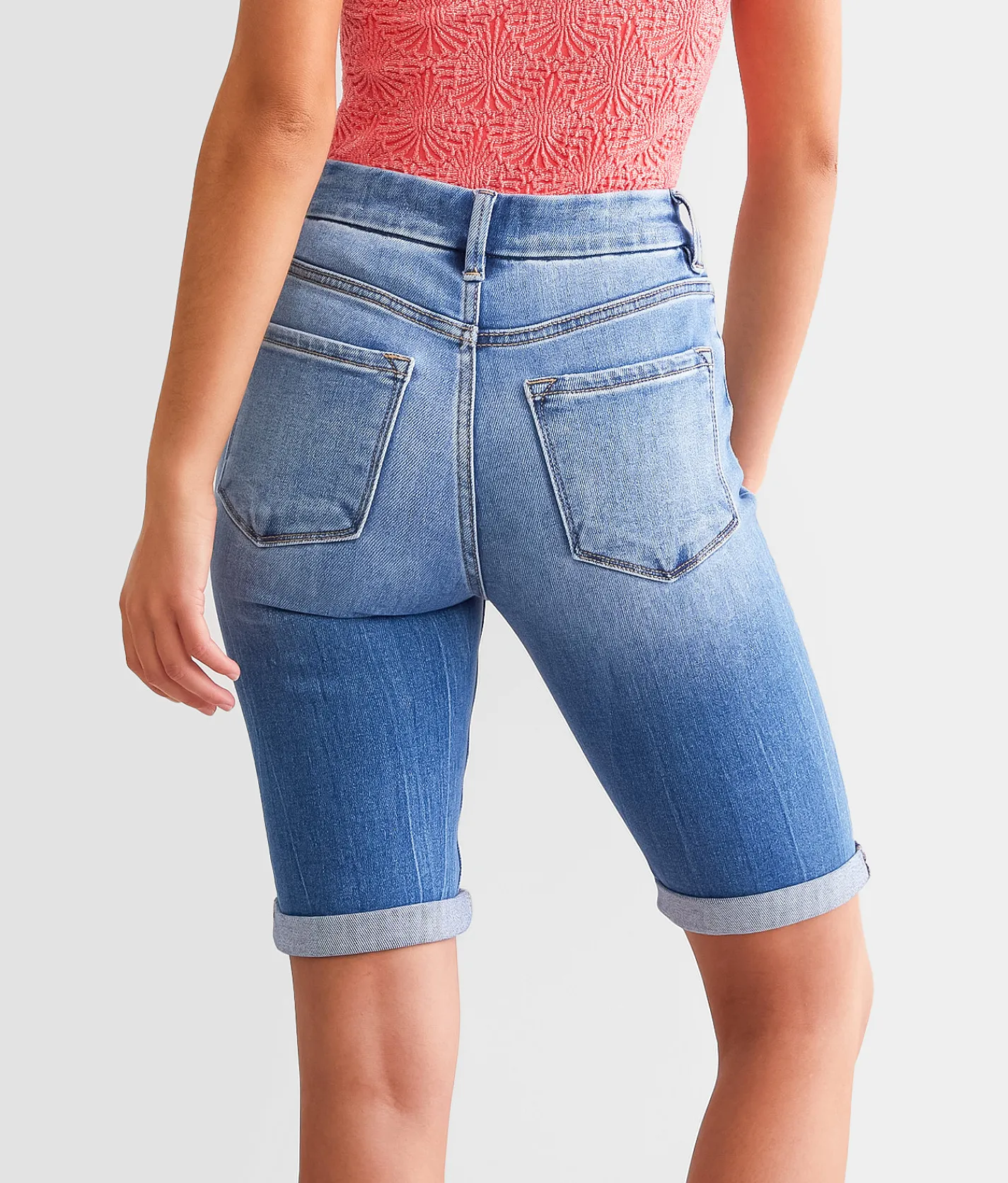Bottoms|Shorts | KanCan Signature High Rise Bermuda Stretch Short Alexa