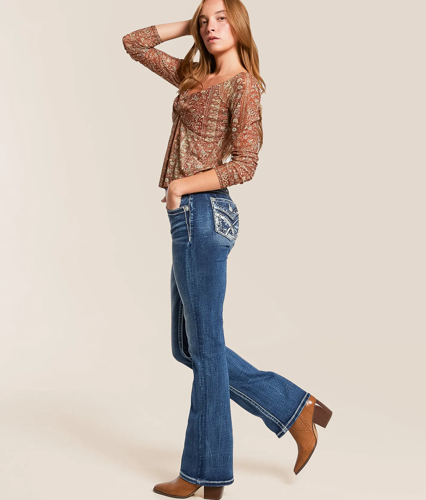 Miss Me High Rise Boot Stretch Jean K1483 Outlet