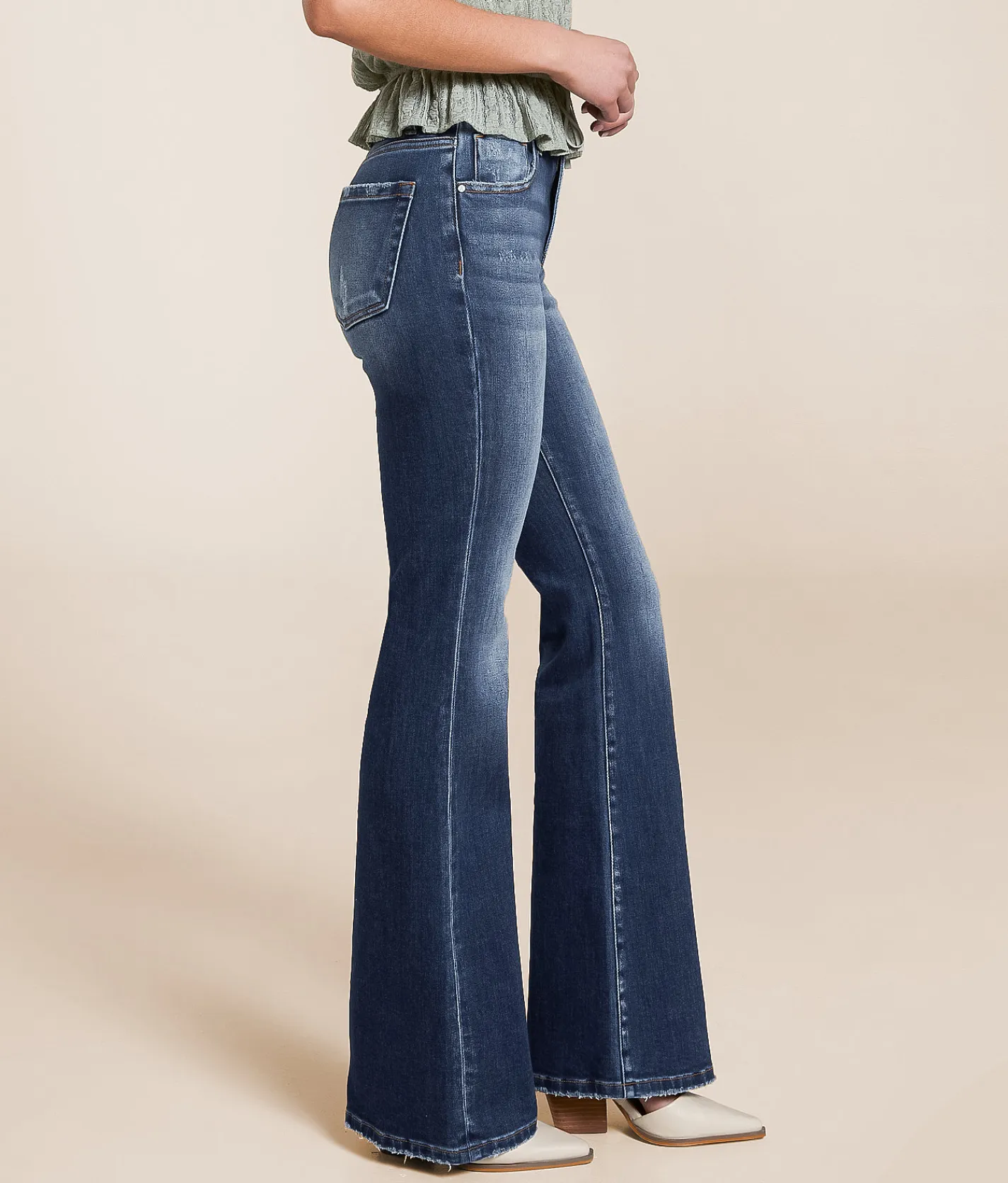 Jeans|Bottoms | Risen High Rise Boot Stretch Jean Light
