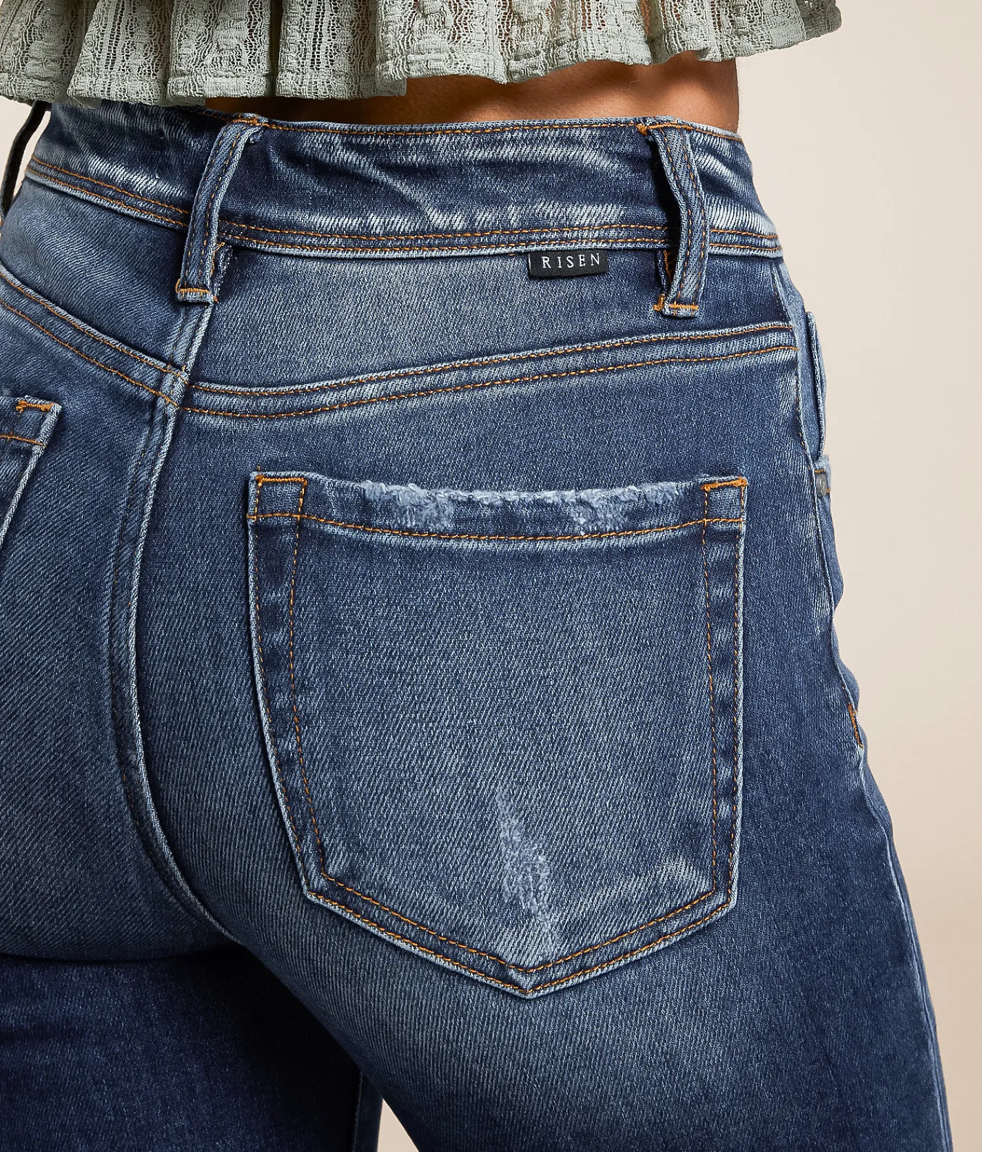 Jeans|Bottoms | Risen High Rise Boot Stretch Jean Light