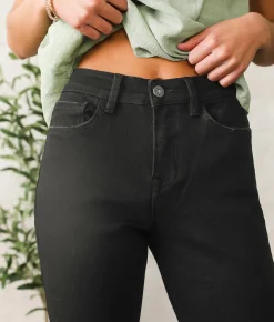 VERVET by Flying Monkey High Rise Boyfriend Cuffed Jean Fargo Clearance