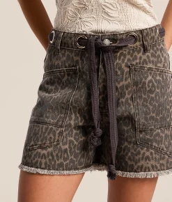 Bottoms | Veveret High Rise Print Short Cheetah