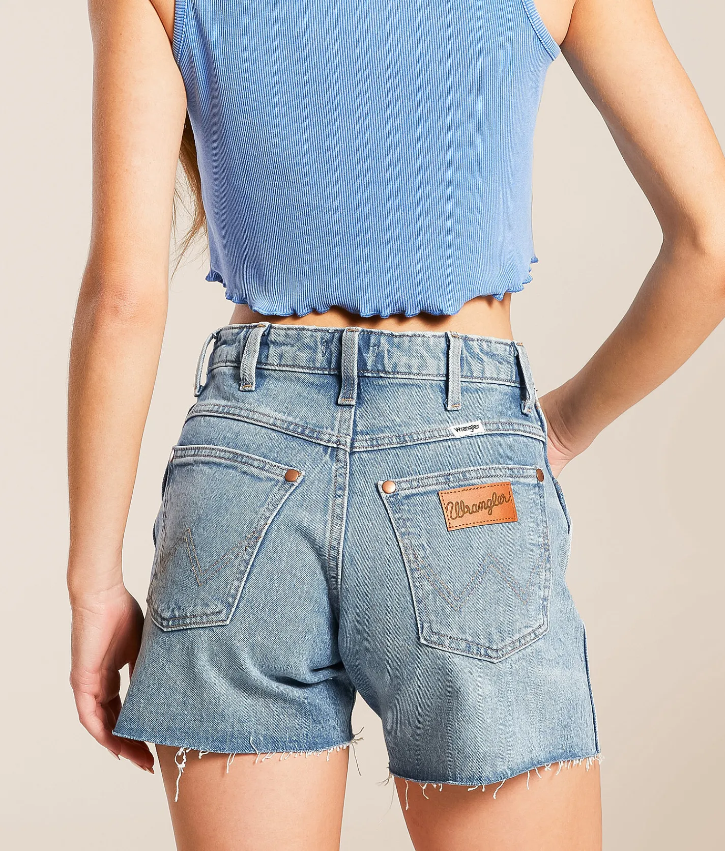 Bottoms|Shorts | Wrangler® High Rise Cowboy Stretch Short Dallas