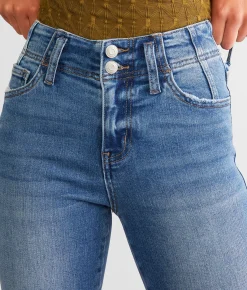Jeans|Bottoms | Flying Monkey High Rise Cropped Flare Stretch Jean Prestige