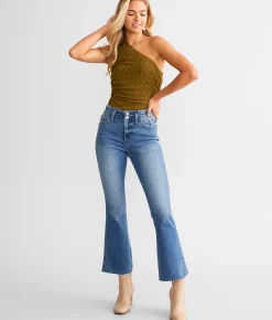 Jeans|Bottoms | Flying Monkey High Rise Cropped Flare Stretch Jean Prestige