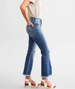 KanCan Signature High Rise Cropped Flare Stretch Jean Lisa Outlet