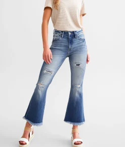 KanCan Signature High Rise Cropped Flare Stretch Jean Lisa Outlet