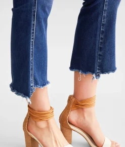 Flying Monkey High Rise Cropped Flare Stretch Jean Chivalrous Hot