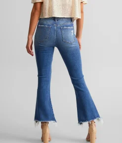 Flying Monkey High Rise Cropped Flare Stretch Jean Eliana Best