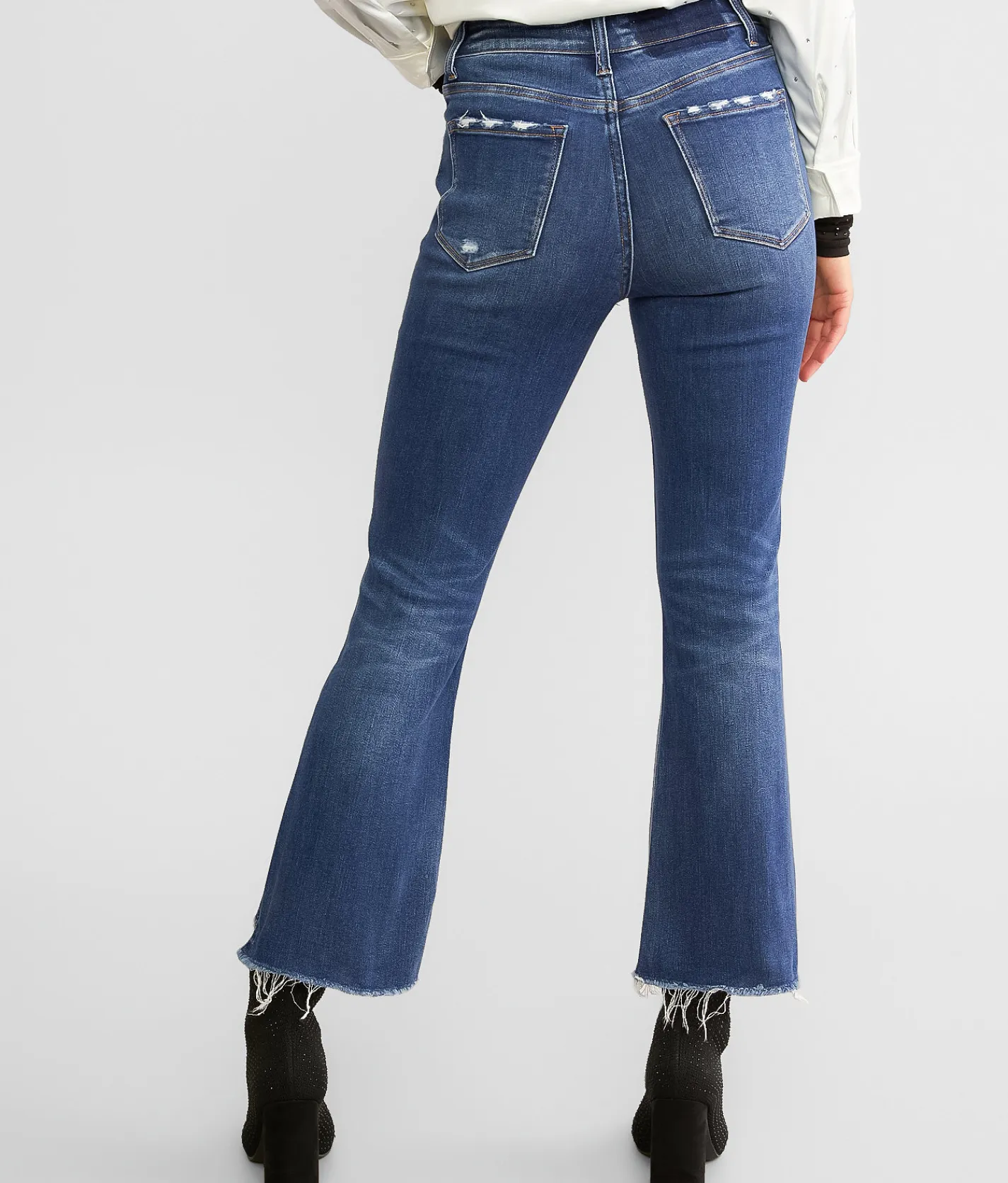 Jeans|Bottoms | Flying Monkey High Rise Cropped Flare Stretch Jean Ingenuity