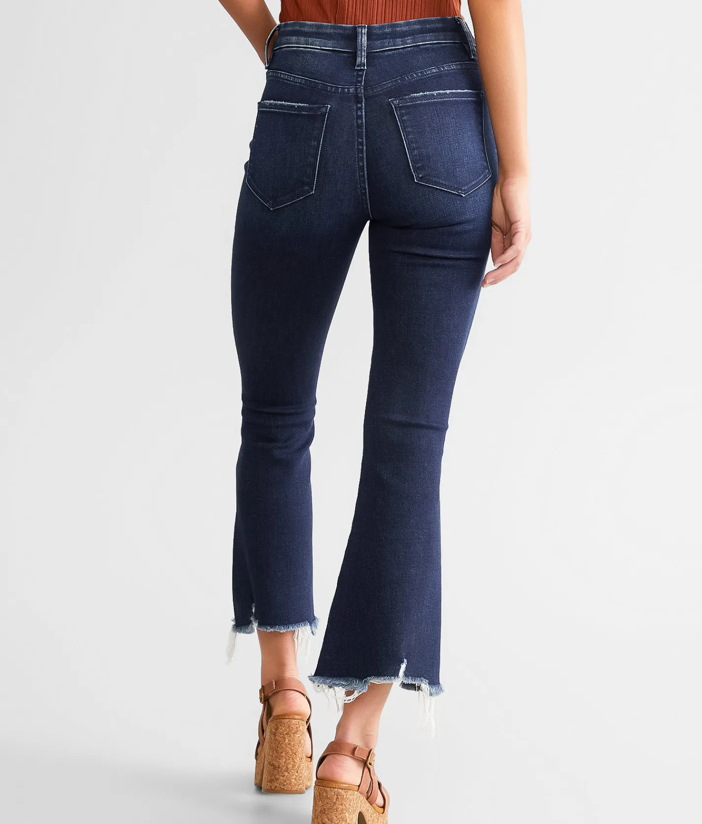 Jeans|Bottoms | Flying Monkey High Rise Cropped Flare Stretch Jean Rapturous
