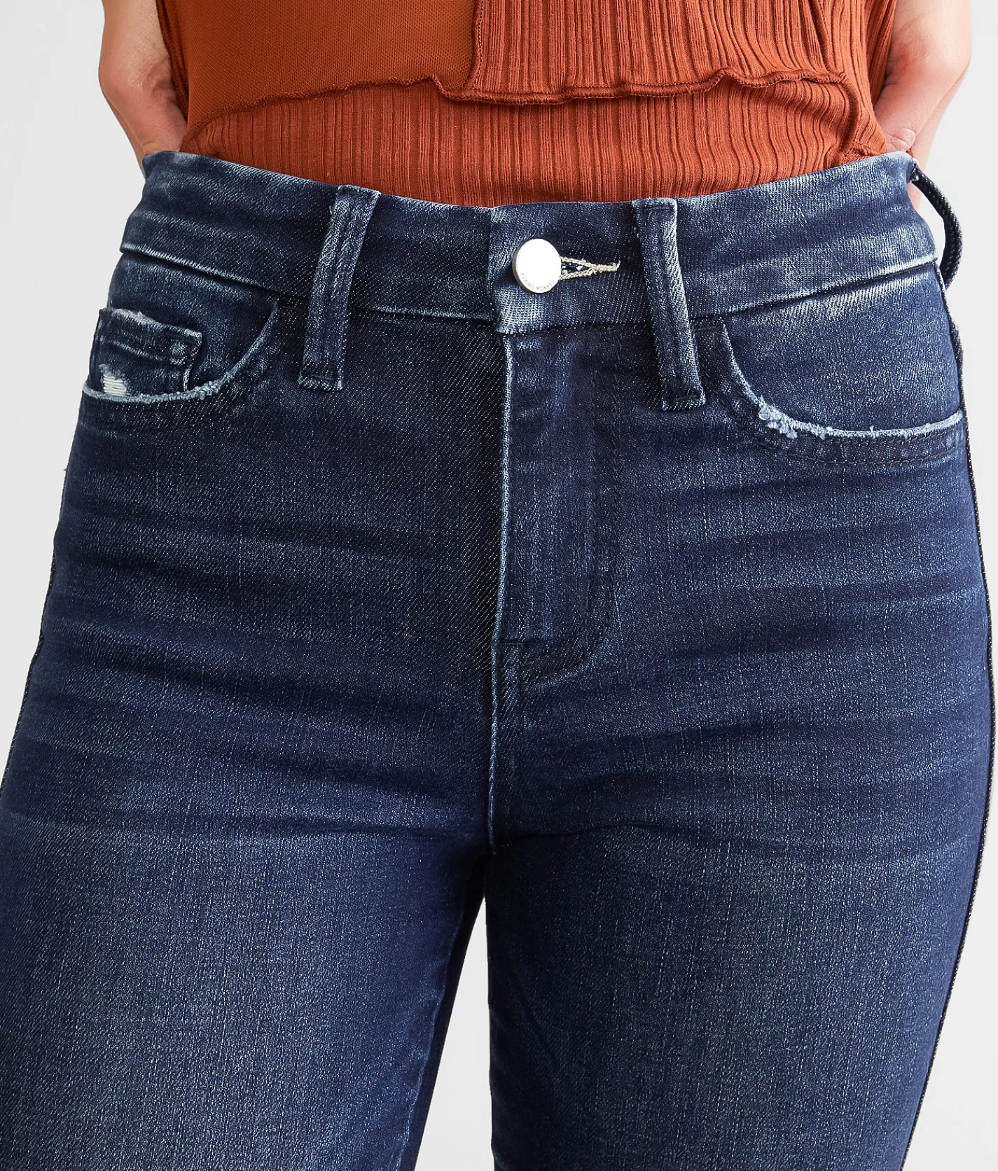 Jeans|Bottoms | Flying Monkey High Rise Cropped Flare Stretch Jean Rapturous