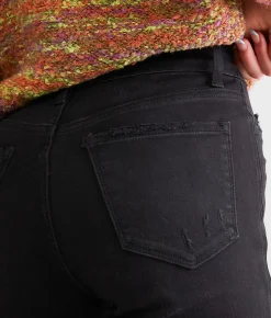 Jeans|Bottoms | Flying Monkey High Rise Cropped Straight Stretch Jean Amply