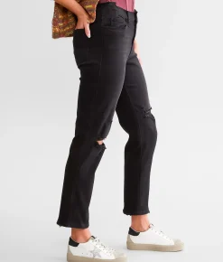 Jeans|Bottoms | Flying Monkey High Rise Cropped Straight Stretch Jean Amply
