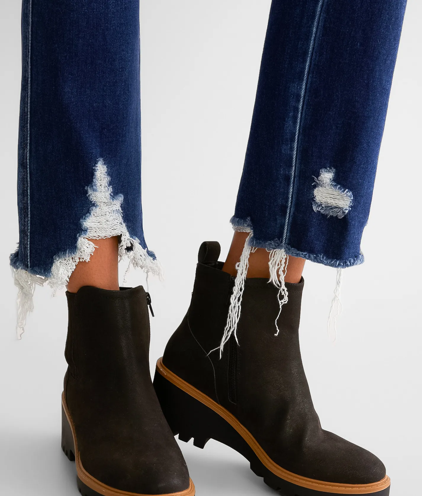 Jeans|Bottoms | Flying Monkey High Rise Cropped Straight Stretch Jean Reassurance