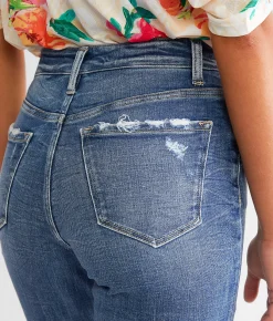 Flying Monkey High Rise Cropped Straight Stretch Jean Felicitate Online