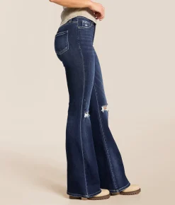 Bottoms | Flying Monkey High Rise Flare Stretch Jean Friendly