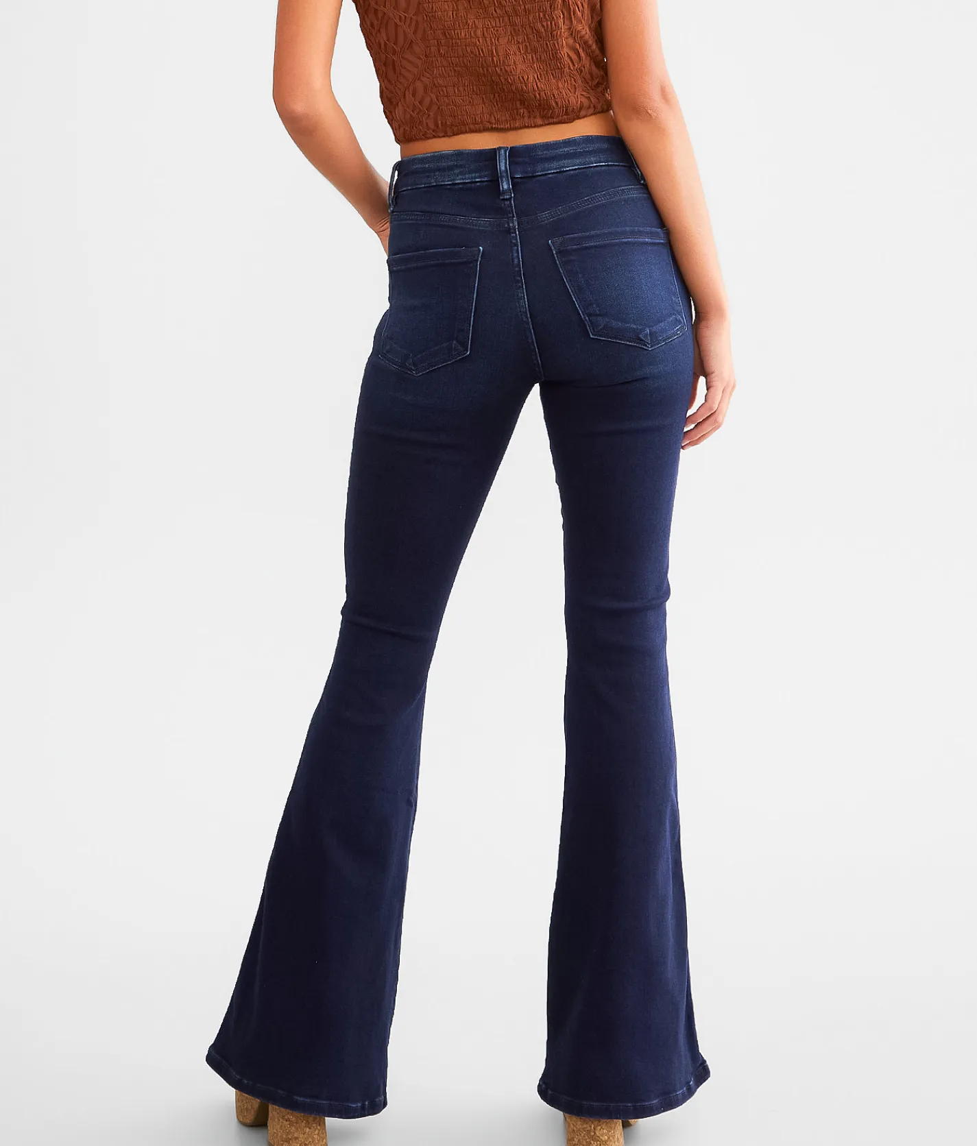 KanCan Signature High Rise Flare Stretch Jean Journee Best