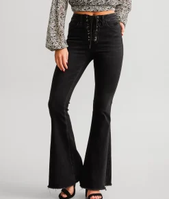 Flying Monkey High Rise Flare Stretch Jean Lilibet Clearance