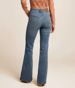 Wrangler® High Rise Flare Stretch Jean Lara Best