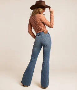 Wrangler® High Rise Flare Stretch Jean Lara Best