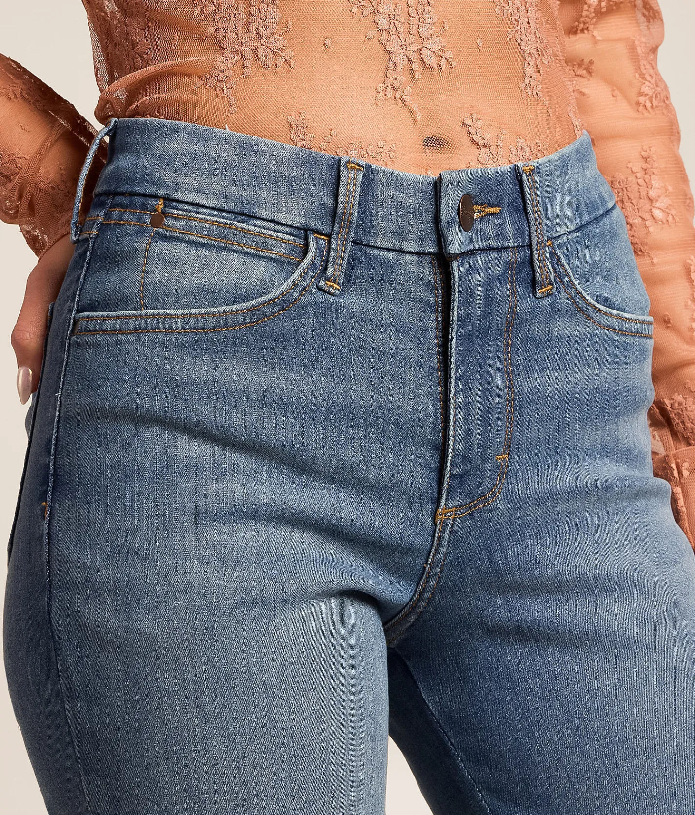 Wrangler® High Rise Flare Stretch Jean Lara Best