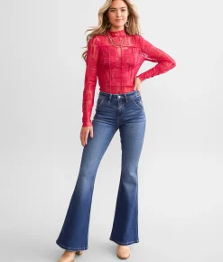KanCan Signature High Rise Flare Stretch Jean Tina Hot